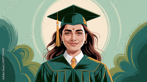 Graduation Celebration Illustration