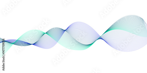 Abstract colorful wave and curve lines with technology background. Frequency sound wave lines, Abstract wavy lines for science, technology, banner, business, template, flyer design.