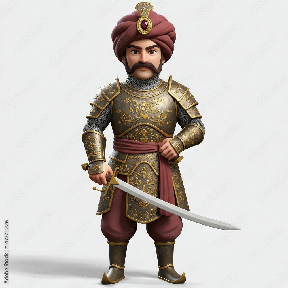 Obraz premium Maharana Pratap Jayanti 2025 | Maharana Pratap 4K Wallpaper | Janmotsav Photo Frame | Maharana Pratap 3D Photo | Chhatrapati Shivaji Maharaj Photo HD