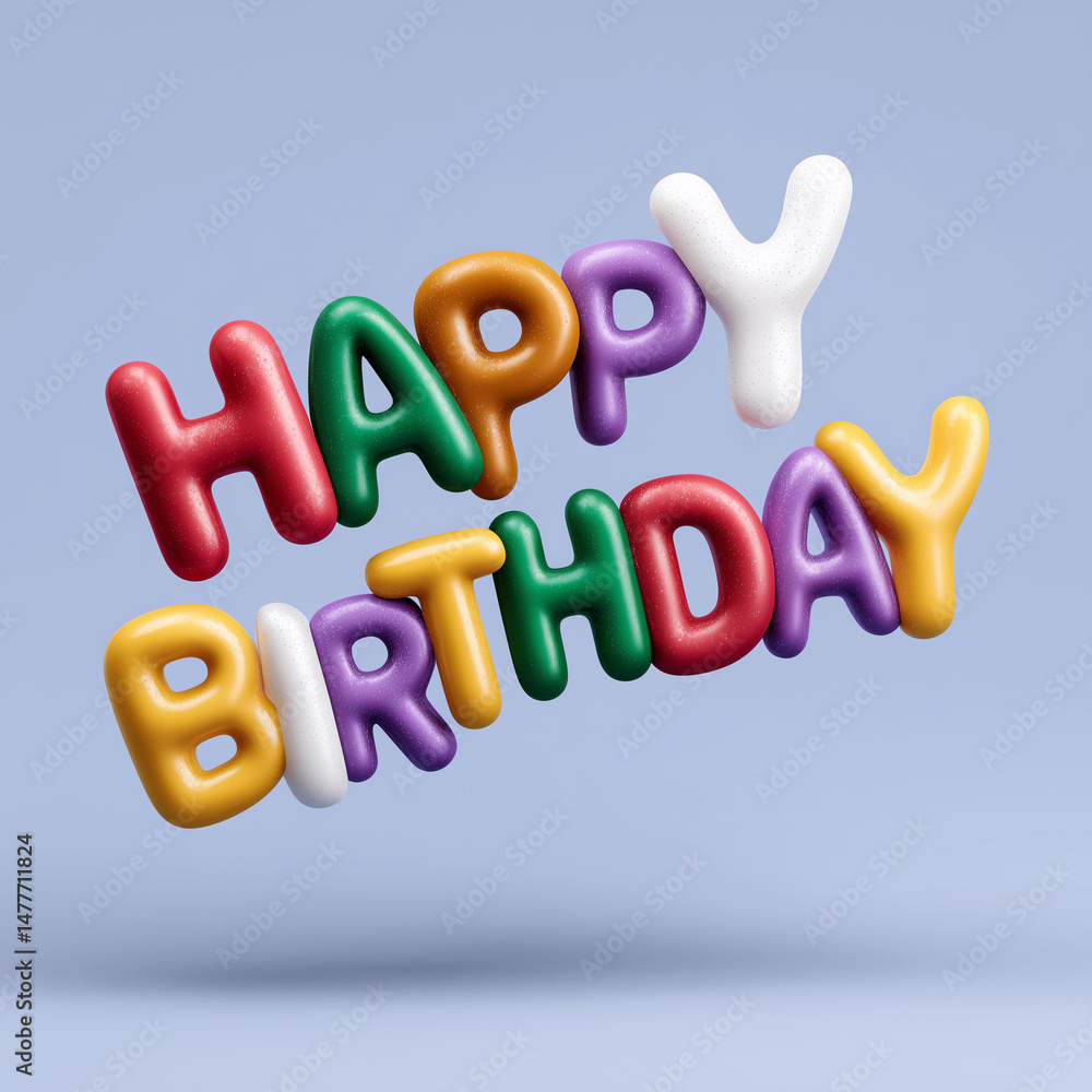 Naklejka premium The sign is floating in the air, giving it a fun and festive vibe