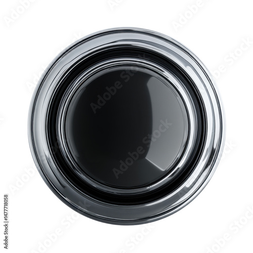 Mini center cap, ultra realistic uhd photo, on white plain isolated, top view, clear contours and boundaries, contrast, standalone full object, no shadows, lifelike accuracy, commercial photoshoot 