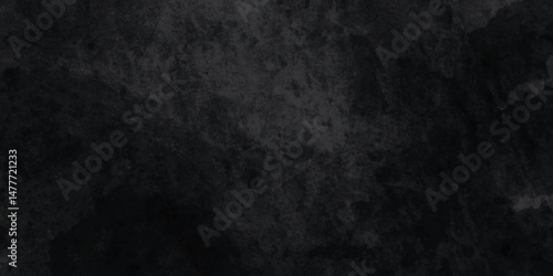 Abstract design with old wall texture cement dark black and paper texture background. Realistic design are empty space of Studio dark room concrete wall grunge texture .Grunge paper texture design .	