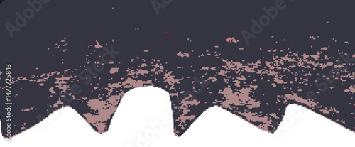 Rusty saw close up pixel art
