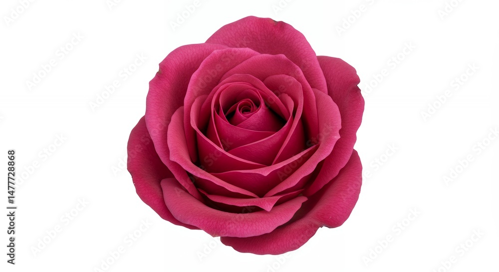 Fototapeta premium Magenta rose isolated on white background