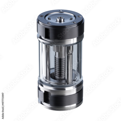 Mini piston, ultra realistic uhd photo, on transparent background