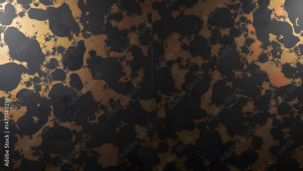 Fototapeta premium XXL porcelain slab with contemporary hydraulic metal design. Vibrant metallic patterns, modern sophistication, seamless, high-resolution.