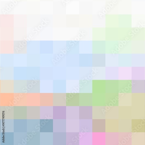 Illustration of many colours geometric shape.