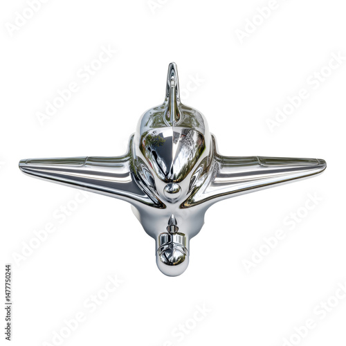 Model hood ornament, ultra realistic uhd photo, on transparent background