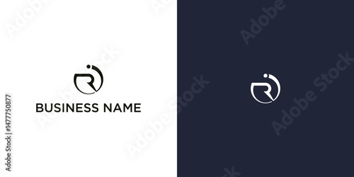 Modern Logo Design with Letter R and I, Creative Business Monogram, Minimalist and Professional Identity Symbol
