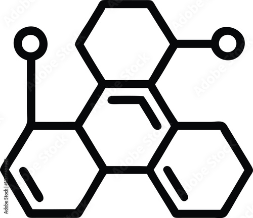 Abstract geometric hexagonal pattern with a modern 3D honeycomb structure, ideal for technology and business web design