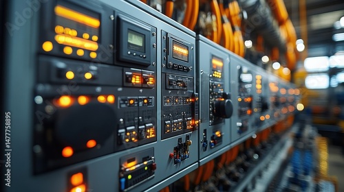 Industrial Automatic Transfer Switch Control Panel