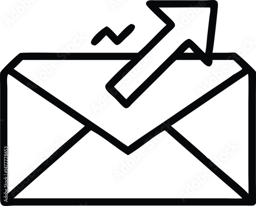 Send Email Envelope Arrow Icon
