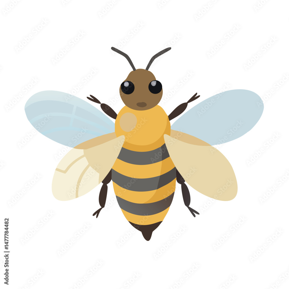 Fototapeta premium Bee: The Diligent Pollinators of Nature