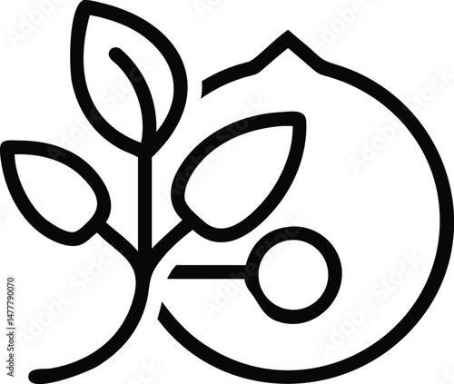 Peace symbol icon vector illustration design element circle sign