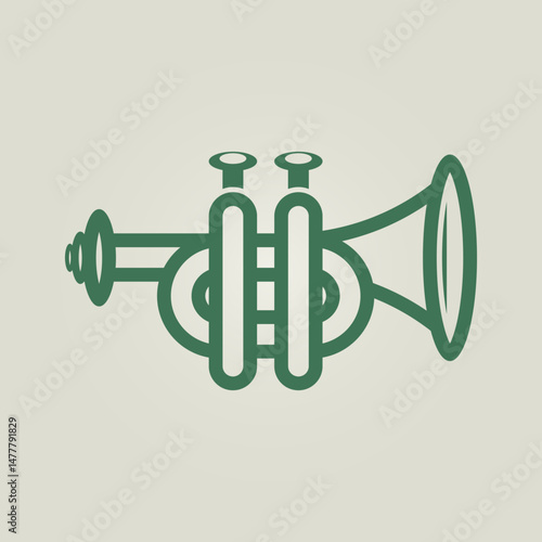 Musical instrument trendy artwork attractive abstract vector illustration colorful practical design