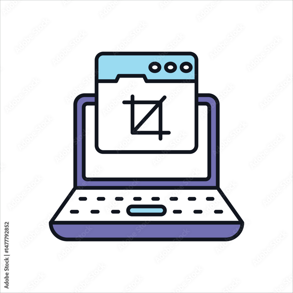 Crop Tool Vector icon Crop Tool Vector icon