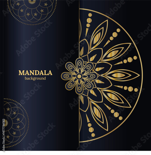 Majestic Mandala Backgrounds in Rich Gold and Red