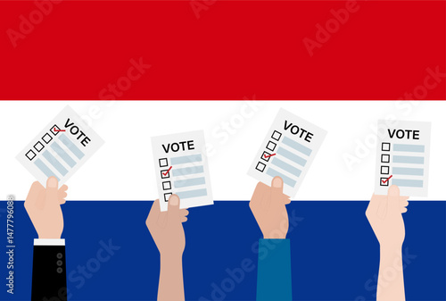 Election in the Netherlands. Election Concept. Vector Illustration.