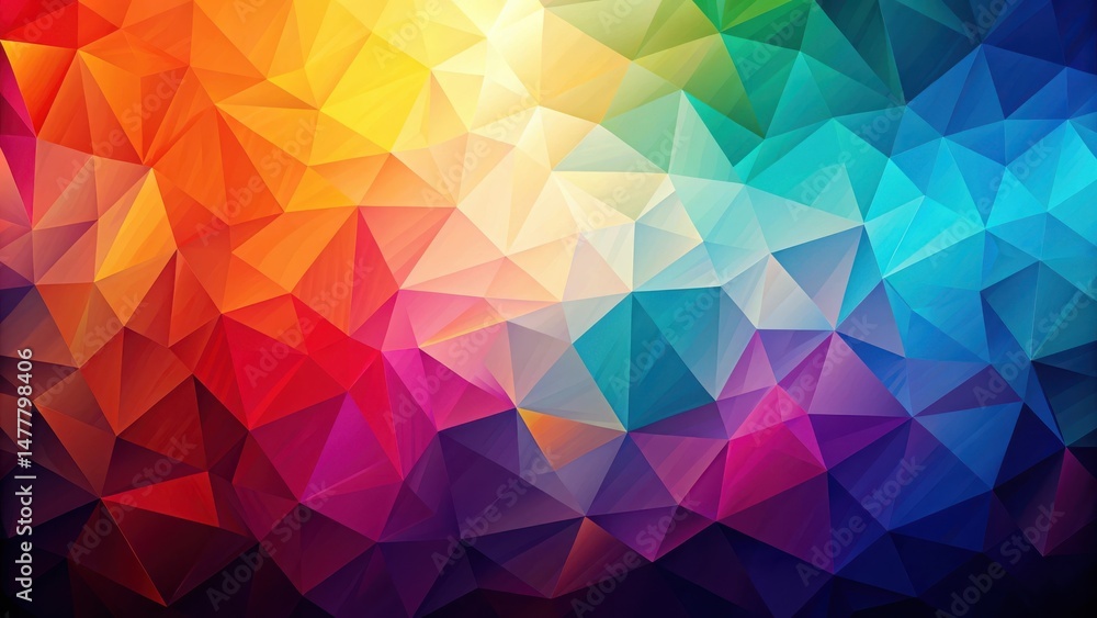 Abstract Colorful Triangular Mosaic Pattern Background Design Featuring Vivid Hues and Geometric Shapes Abstract Colorful Triangular Mosaic Pattern Background Design Featuring Vivid Hues and Geometric Shapes