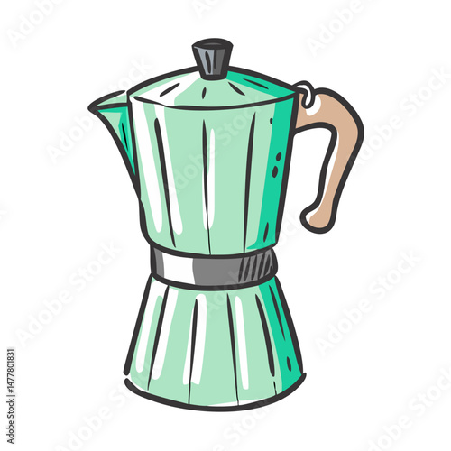 retro coffee percolator icon, retro coffee percolator vector illustration-simple illustration of retro coffee percolator, perfect for retro coffee percolator logos and icons