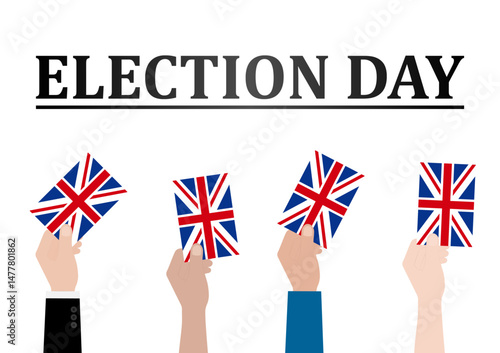 Election in the United Kingdom. Election Concept. Vector Illustration.