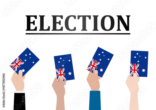 Election in the Australia. Election Concept. Vector Illustration.