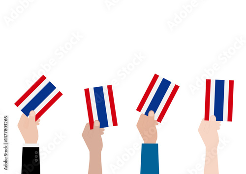 Election in the Thailand. Election Concept. Vector Illustration.