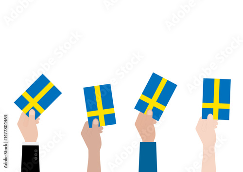 Election in the Sweden. Election Concept. Vector Illustration.
