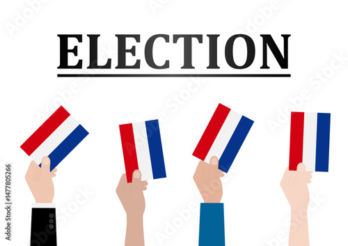 Election in the Netherlands. Election Concept. Vector Illustration.
