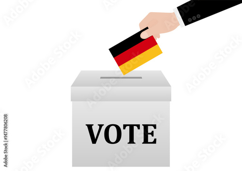 Election in the Germany. Election Concept. Vector Illustration.