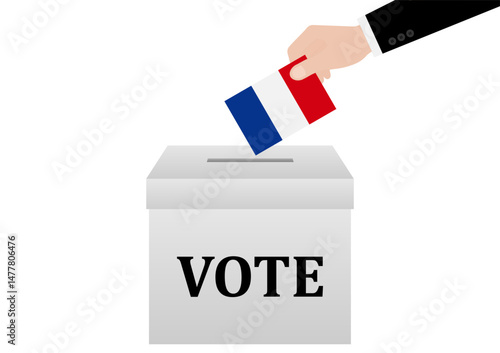 Election in the France. Election Concept. Vector Illustration.