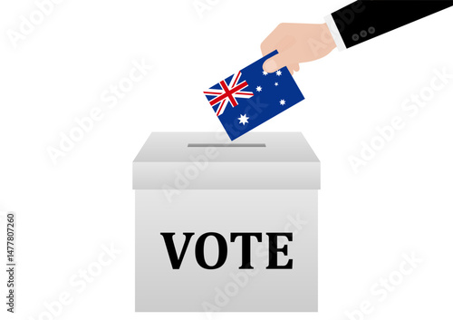 Election in the Australia. Election Concept. Vector Illustration.