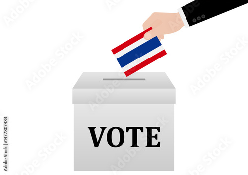 Election in the Thailand. Election Concept. Vector Illustration.