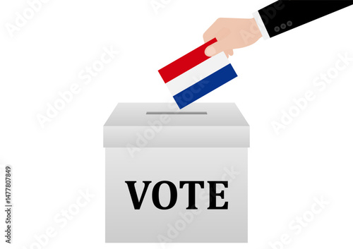 Election in the Netherlands. Election Concept. Vector Illustration.