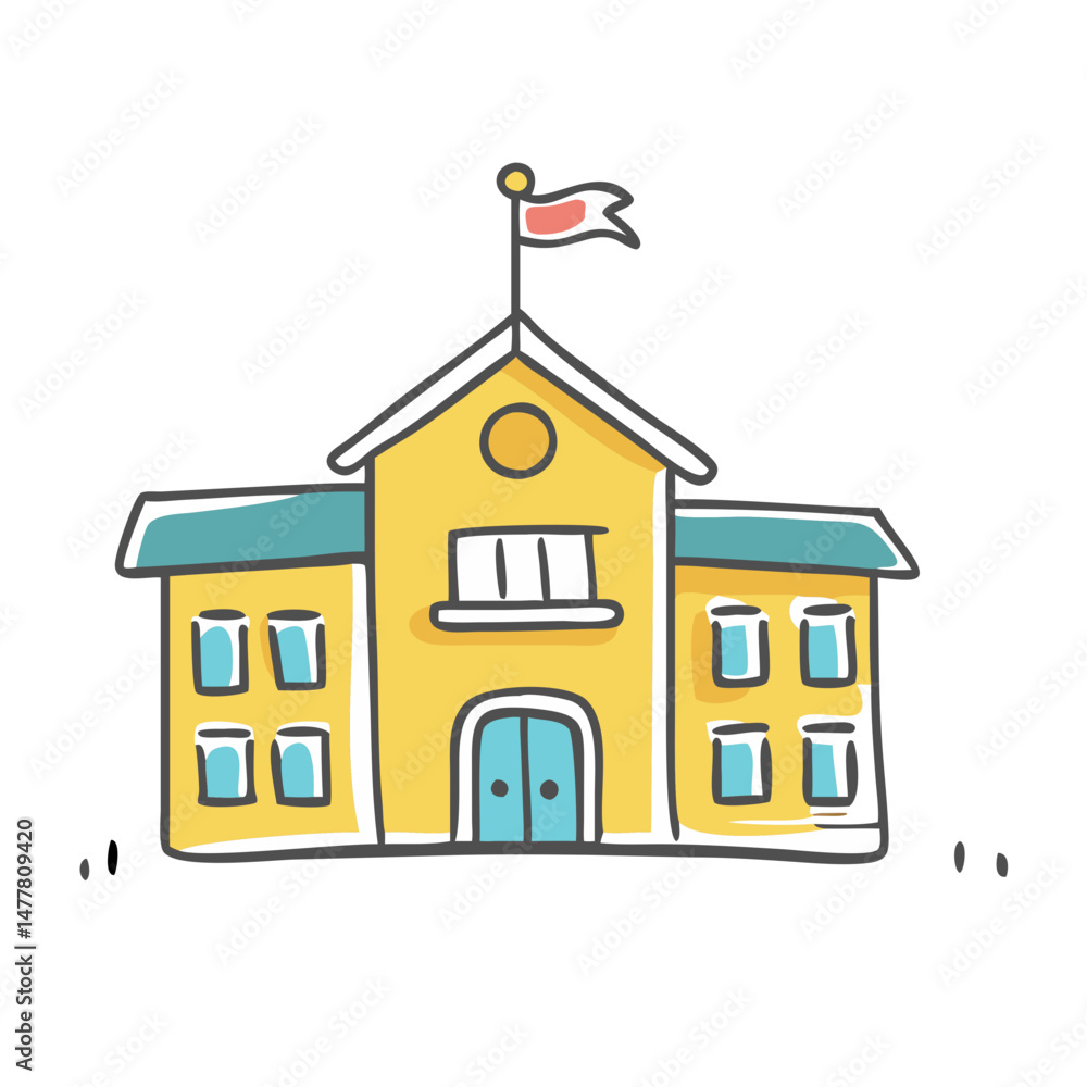 school building icon, school building vector illustration-simple illustration of school building, perfect for school building logos and icons school building icon, school building vector illustration-simple illustration of school building, perfect for school building logos and icons