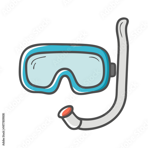 scuba diving mask icon, scuba diving mask vector illustration-simple illustration of scuba diving mask, perfect for scuba diving mask logos and icons