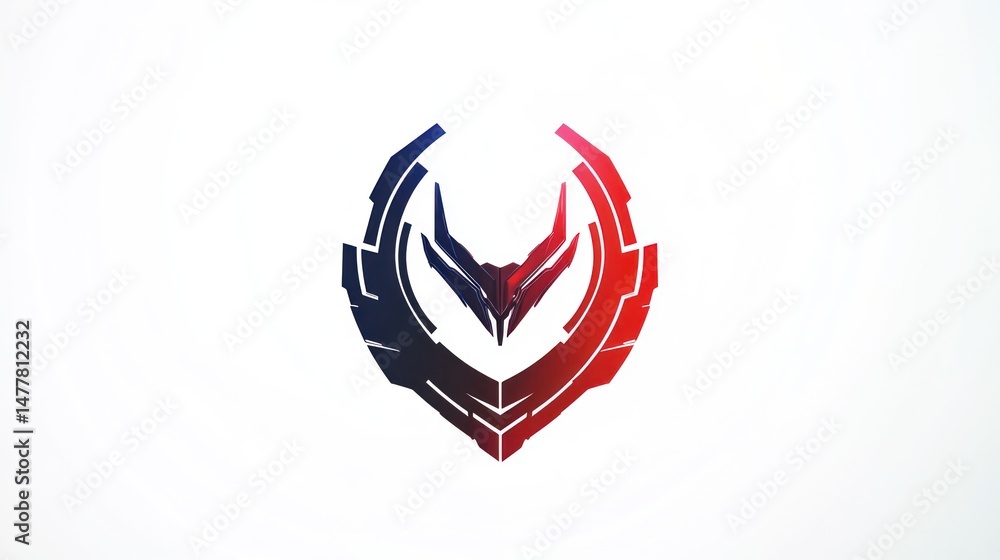 Abstract futuristic emblem Abstract futuristic emblem