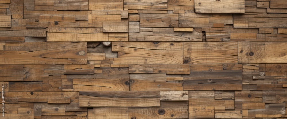 Rustic Reclaimed Wood Wall Paneling Natural Knots & Grain Texture for Interior Design Rustic Reclaimed Wood Wall Paneling Natural Knots & Grain Texture for Interior Design