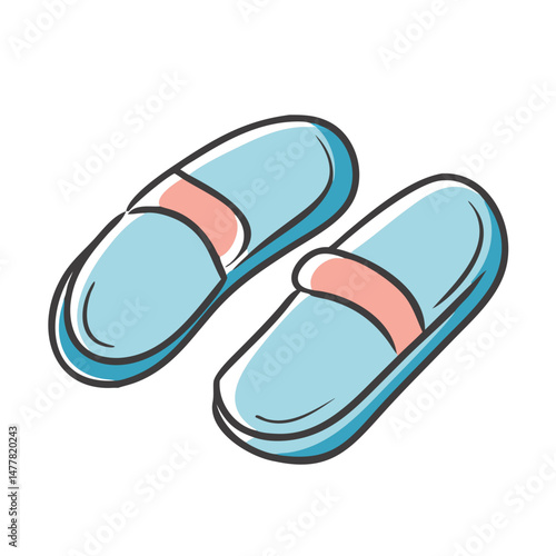 slippers icon, slippers vector illustration-simple illustration of slippers, perfect for slippers logos and icons