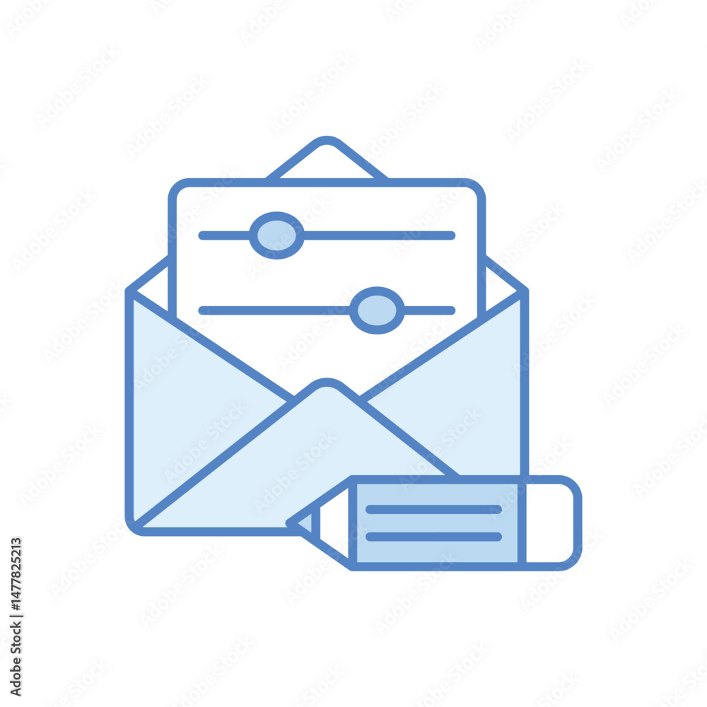 Email Editing Vector icon Email Editing Vector icon