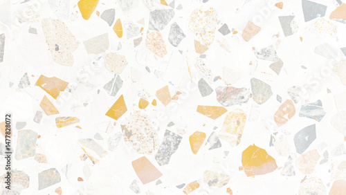 white terrazzo flooring texture design background