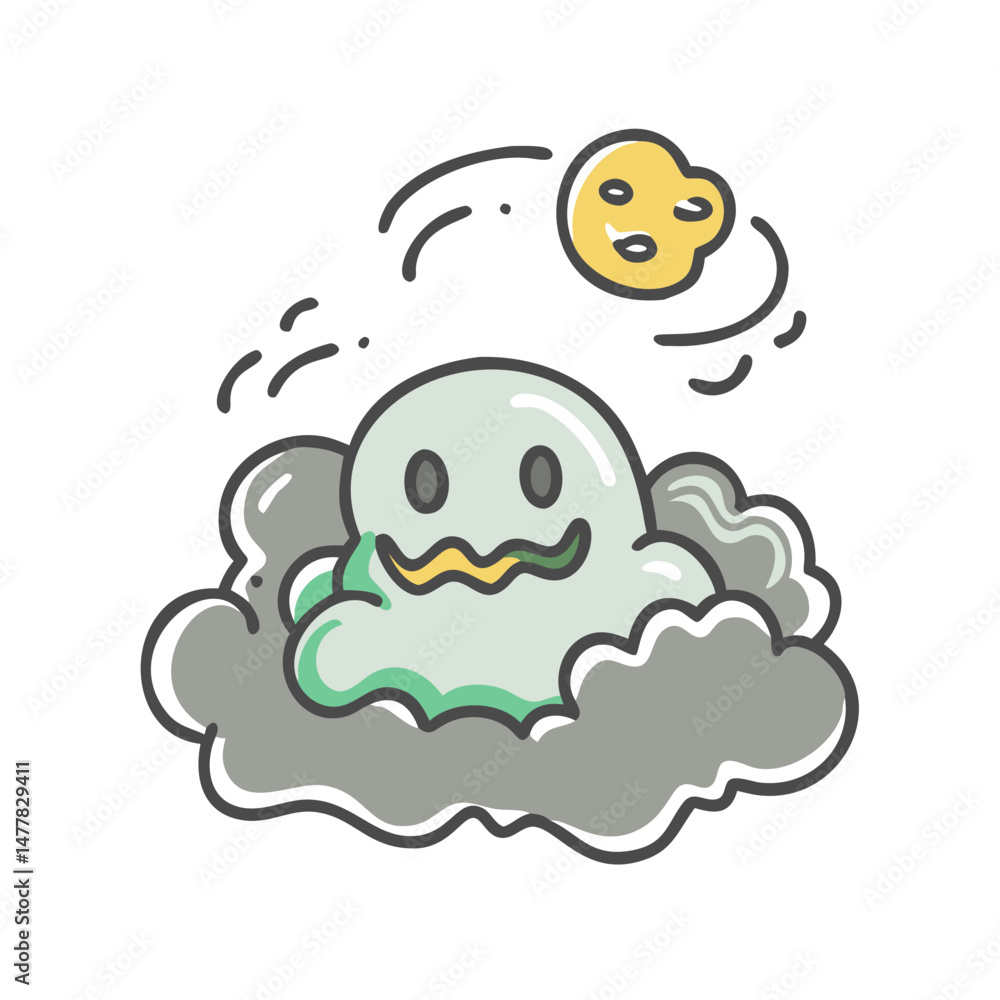 spooky fog icon, spooky fog vector illustration-simple illustration of spooky fog, perfect for spooky fog logos and icons spooky fog icon, spooky fog vector illustration-simple illustration of spooky fog, perfect for spooky fog logos and icons