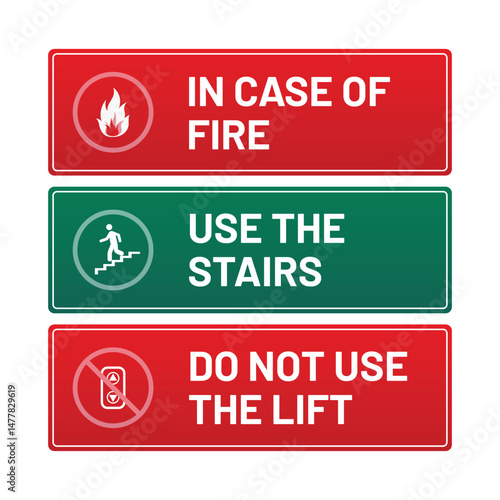 Emergency Fire Safety Sign – 