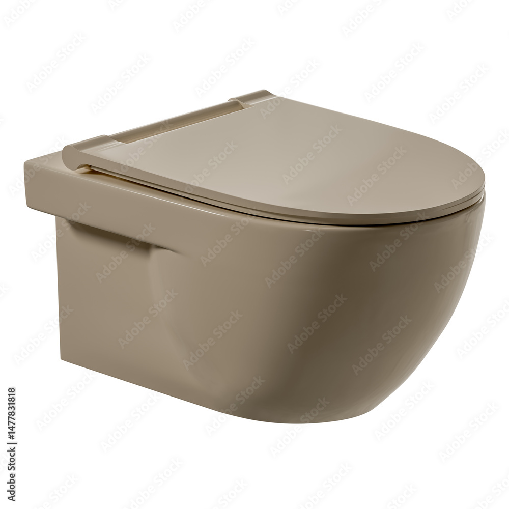 A toilet with a white lid and a tan wall A toilet with a white lid and a tan wall