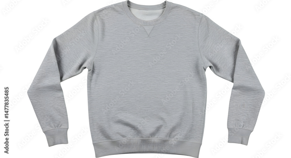 Fototapeta premium gray sweater on white background