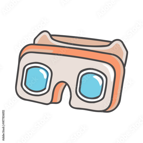 stereoscope viewer icon, stereoscope viewer vector illustration-simple illustration of stereoscope viewer, perfect for stereoscope viewer logos and icons