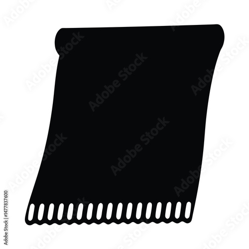 rug vector silhouette icon - perfect for furniture icons, decals, or eps crafts.