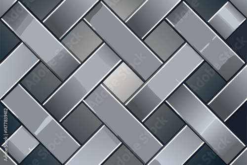 Basket weave stainless steel pattern