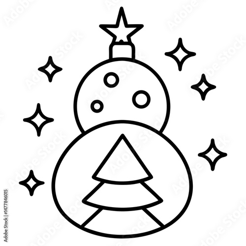 Christmas-eve- Vector Illustration | Printable Holiday Graphic Design for Digital Download