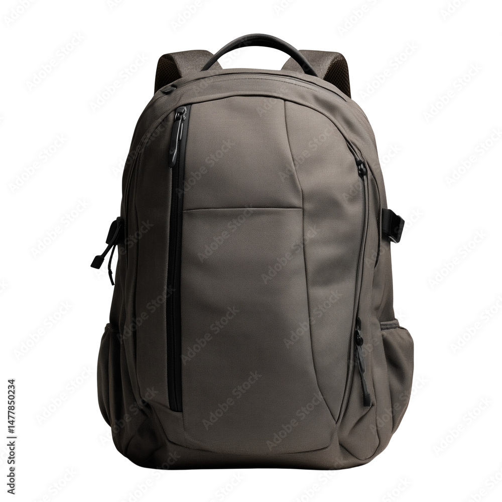Naklejka premium A stylish modern travel backpack isolated on transparent background (2)